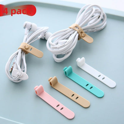 Multifunctional silicone cable organizer