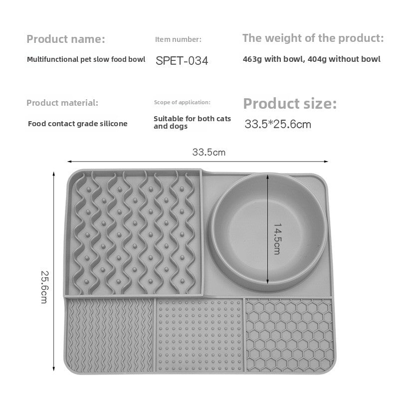 Multifunctional Silicone Pet Licking Mat