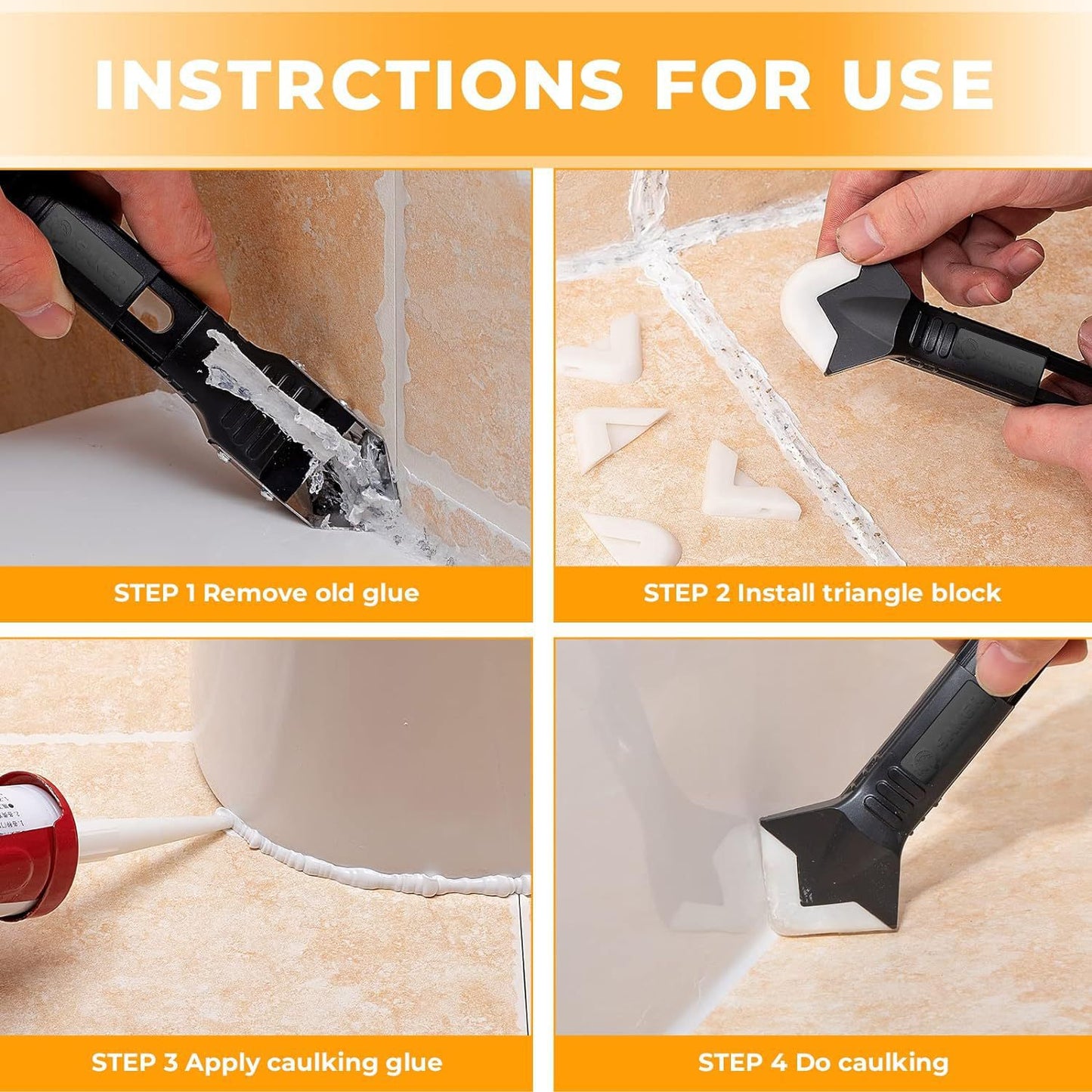 Multifunctional Silicone Scraper Tool