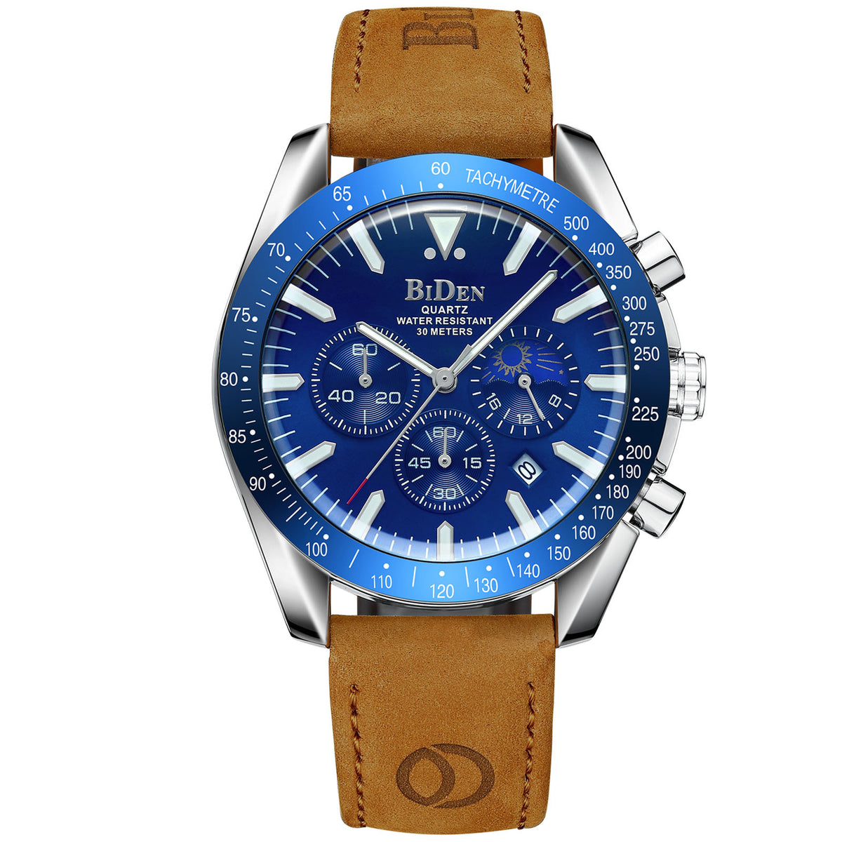 Multifunctional six-hand quartz watch