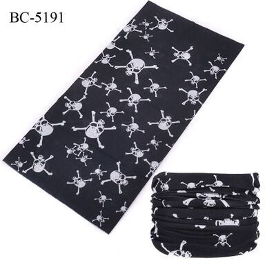 Multifunctional Skull Pattern Headband