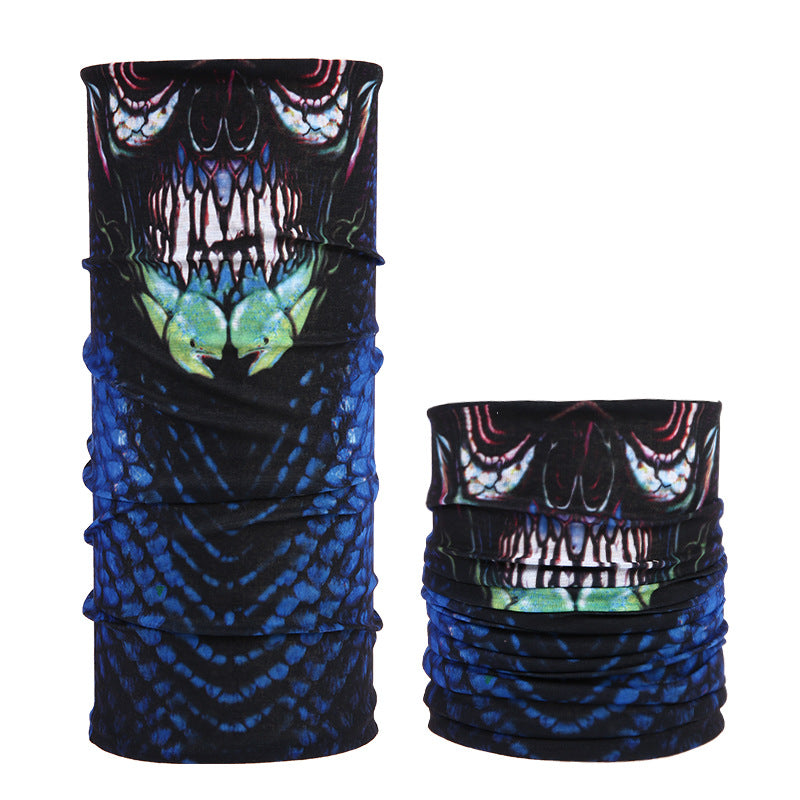Multifunctional Skull Pattern Headband