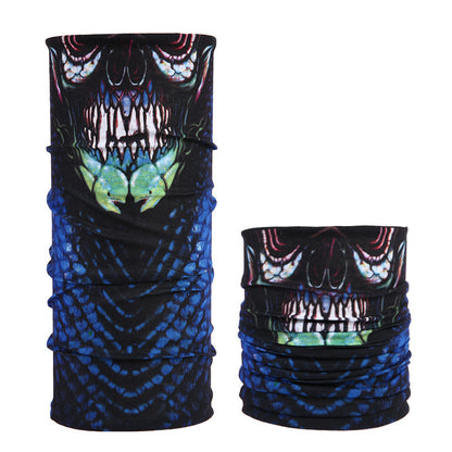 Multifunctional Skull Pattern Headband