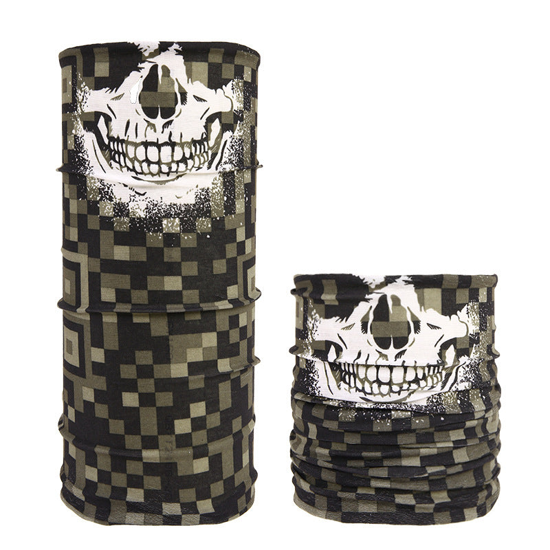 Multifunctional Skull Pattern Headband