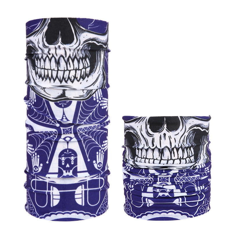 Multifunctional Skull Pattern Headband