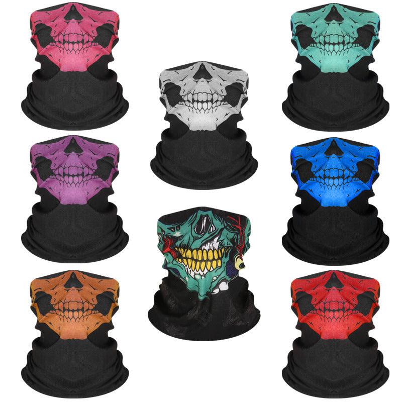 Multifunctional Skull Pattern Headband