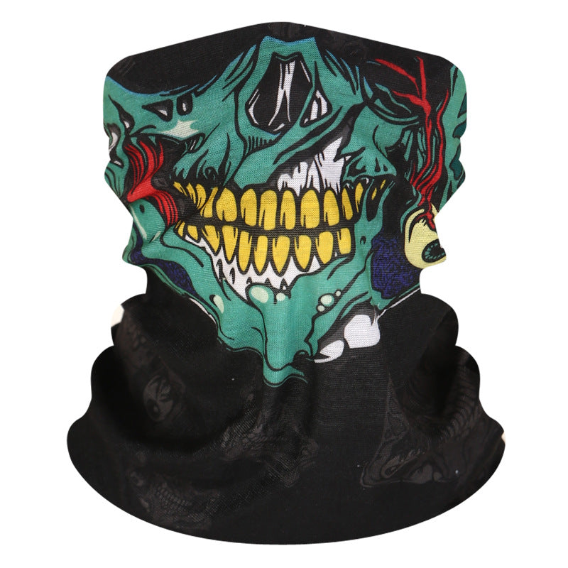 Multifunctional Skull Pattern Headband