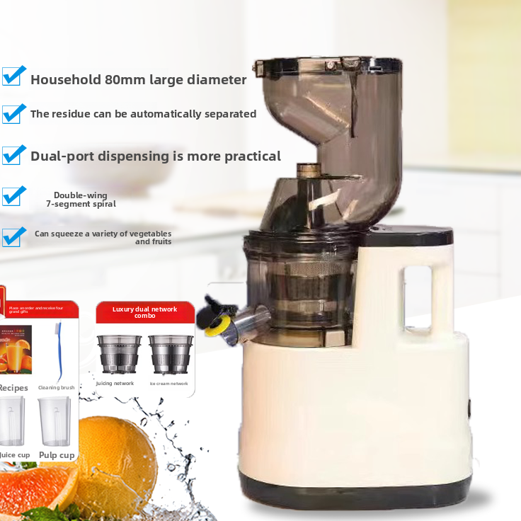 Multifunctional Slow Juicer with Pulp Separation