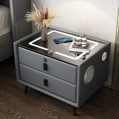 Multifunctional Smart Bedside Table with Wireless Charging