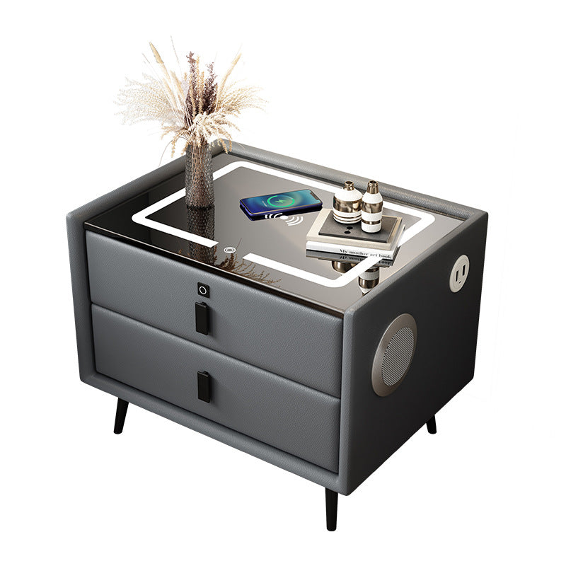Multifunctional Smart Bedside Table with Wireless Charging