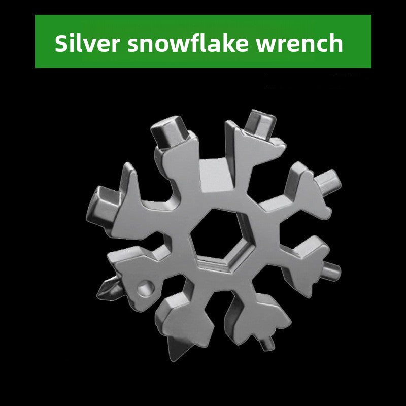 Multifunctional snowflake wrench tool