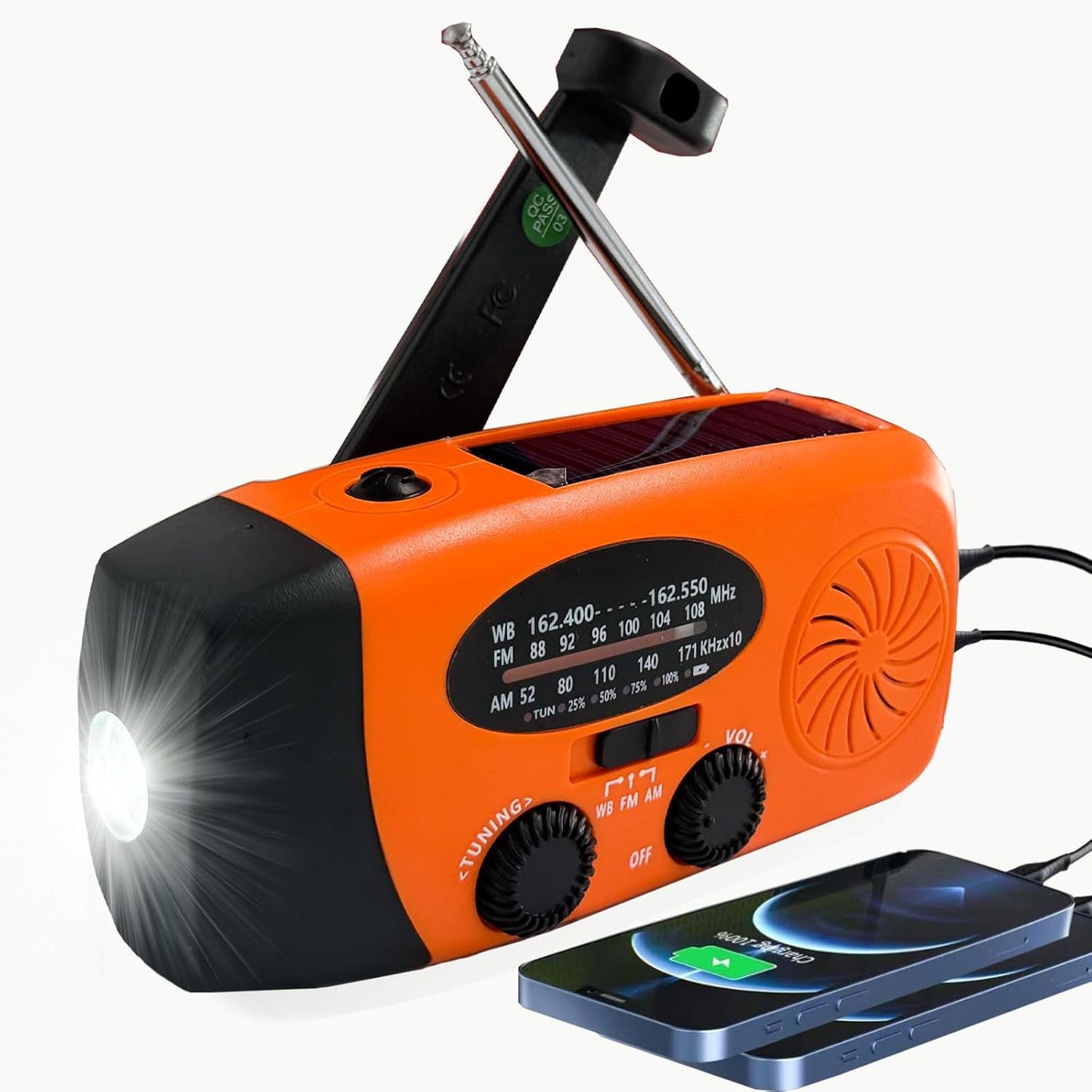Multifunctional Solar Hand Crank Emergency Radio