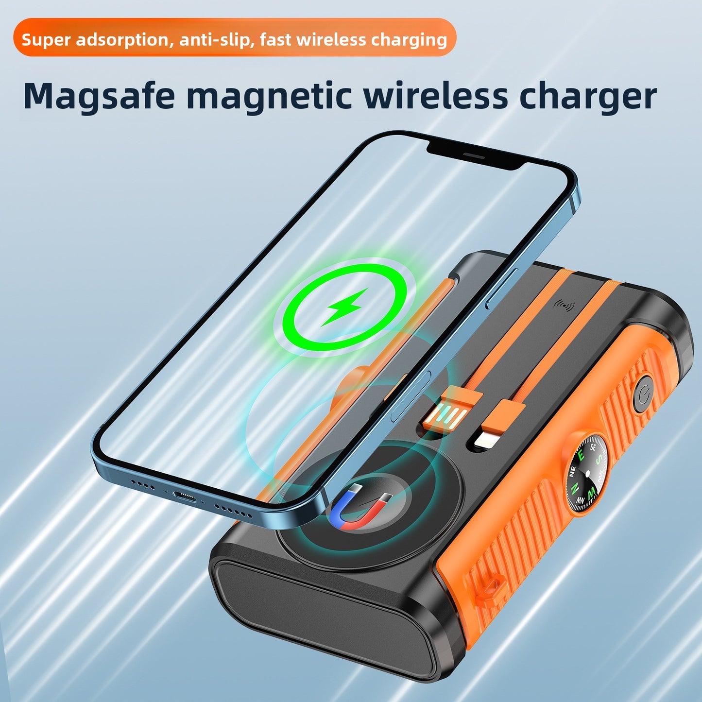 Multifunctional Solar LED Power Bank