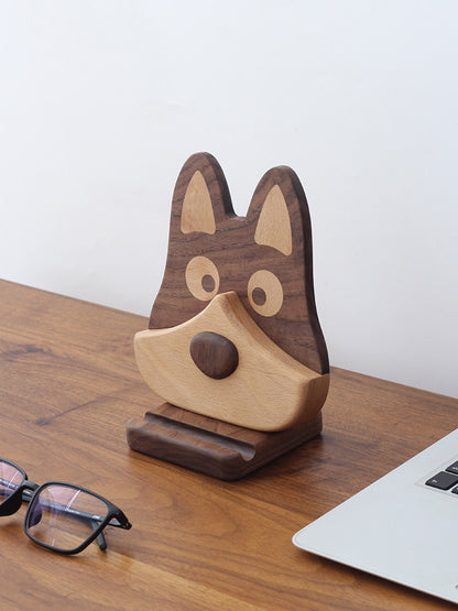 Multifunctional Solid Wood Desktop Organizer Stand