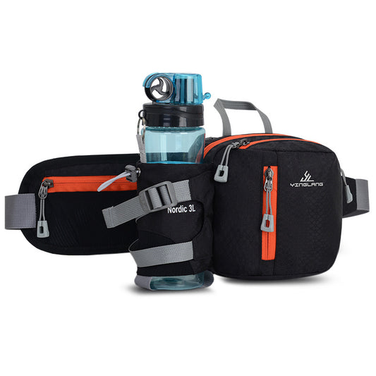Multifunctional Sports Waist Pack with Water Bottle Holder