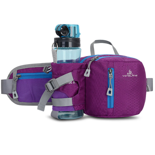 Multifunctional Sports Waist Pack with Water Bottle Holder