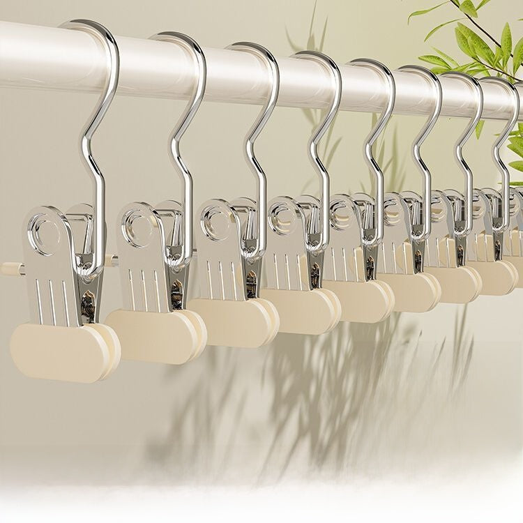 Multifunctional Stainless Steel Clothing Hanger Clips