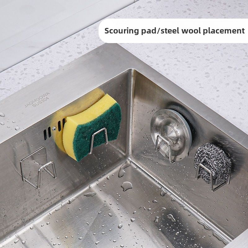 Multifunctional Stainless Steel Sink Organizer Rack