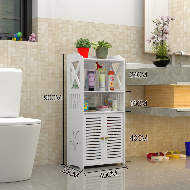 Multifunctional Storage Cabinet with 4 Tiers