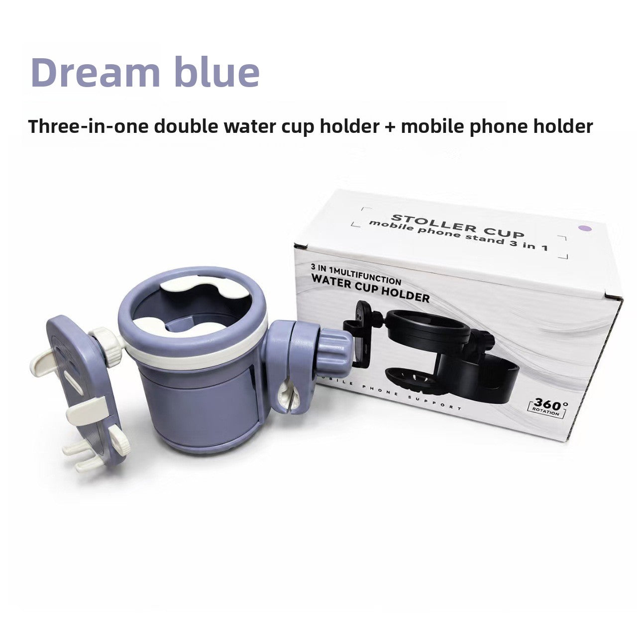 Multifunctional Stroller Cup Holder with Phone Slot