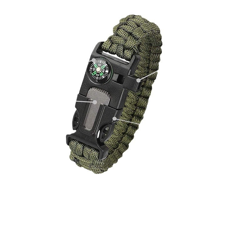 Multifunctional Survival Tool Kit with Whistle and Flint