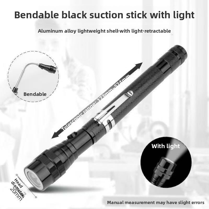 Multifunctional Telescopic Magnetic Flashlight