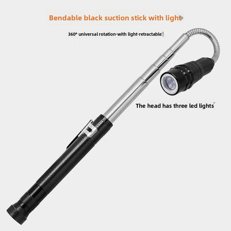 Multifunctional Telescopic Magnetic Flashlight