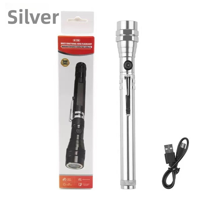 Multifunctional Telescopic Magnetic Flashlight