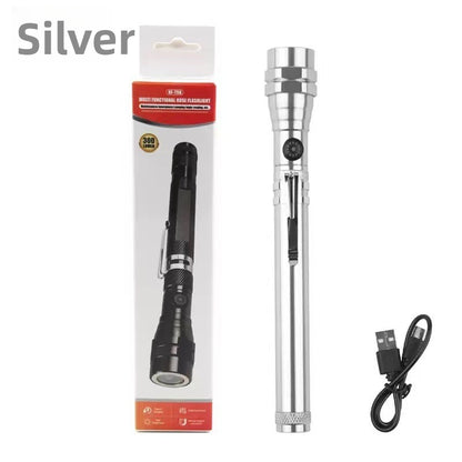 Multifunctional Telescopic Magnetic Flashlight