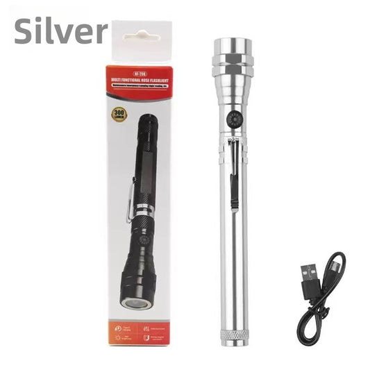 Multifunctional Telescopic Magnetic Flashlight