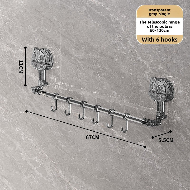 Multifunctional Telescopic Suction Cup Hanger