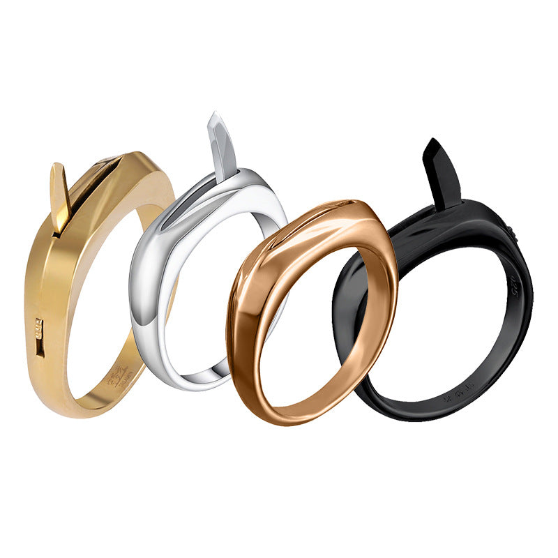 Multifunctional Titanium Steel Defense Ring