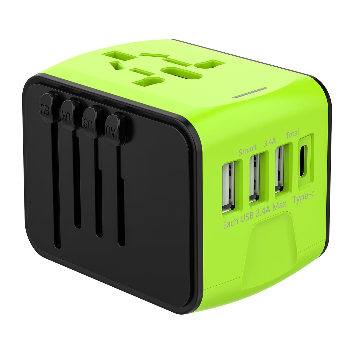 Multifunctional travel charger 3USB + TypeC multi-country universal socket American standard European standard British standard Australian standard charging base