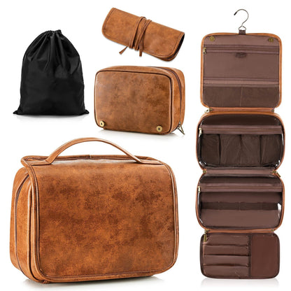 Multifunctional Travel Toiletry Bag with Zipper Closure