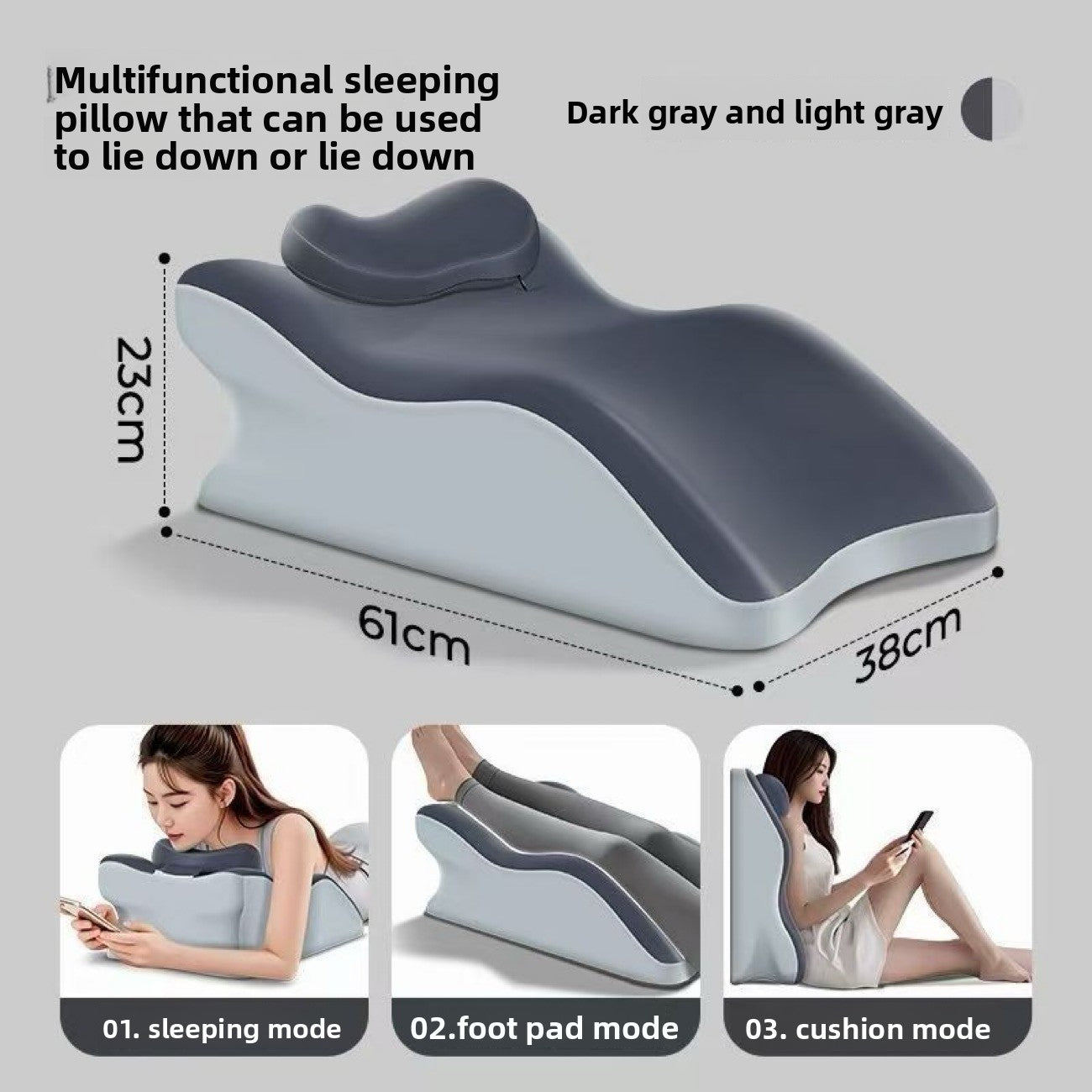 Multifunctional Triangular Pillow for Couples