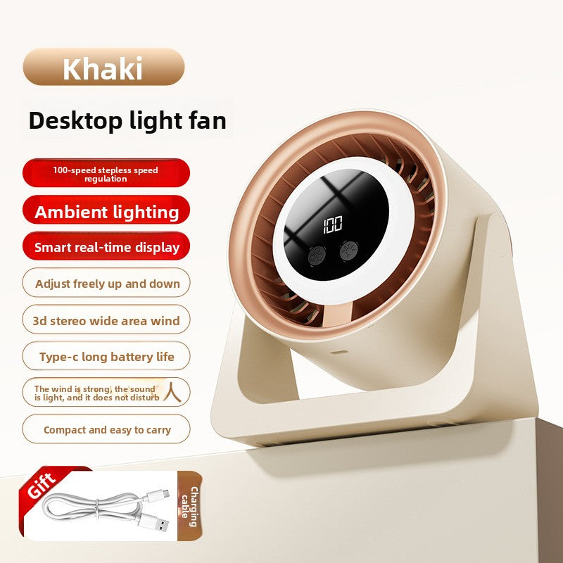 Multifunctional USB Desk Fan with Night Light