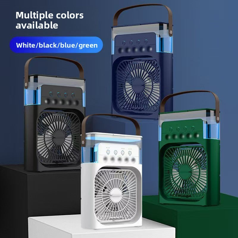 Multifunctional USB Desktop Mist Fan with Humidifier and Light