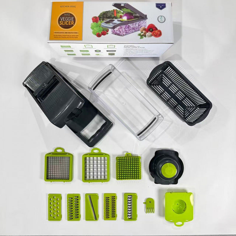 Multifunctional Vegetable Dicer Shredder Slicer
