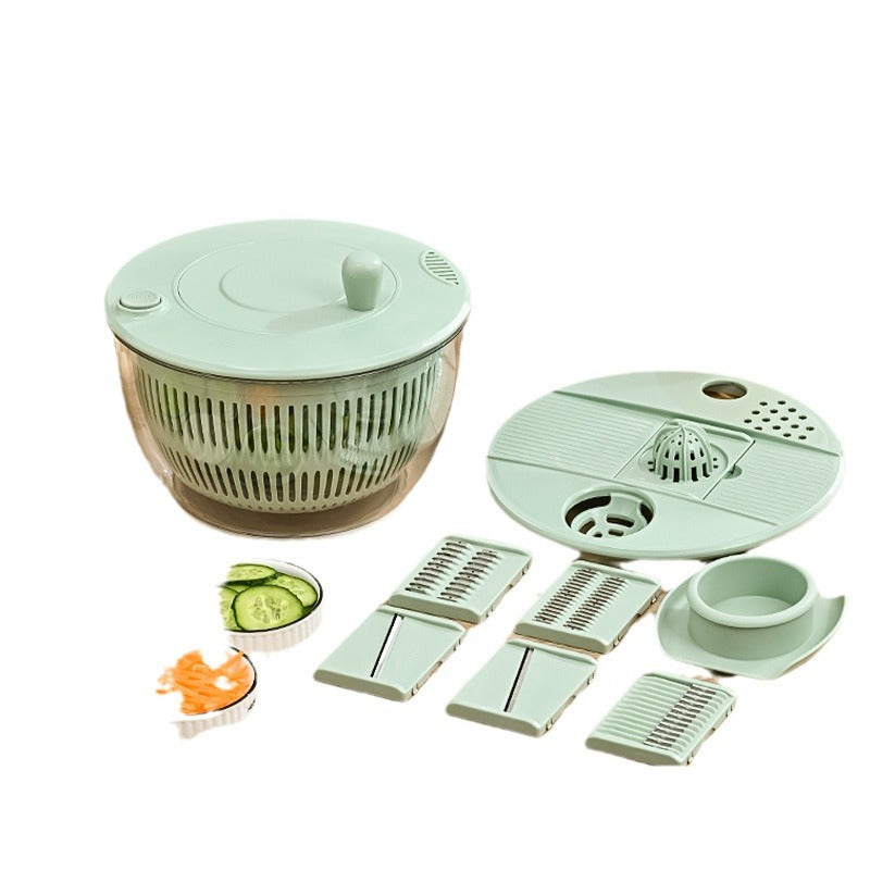 Multifunctional Vegetable Salad Dehydrator and Cutter