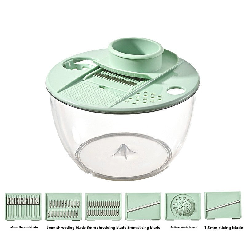 Multifunctional Vegetable Salad Dehydrator and Cutter