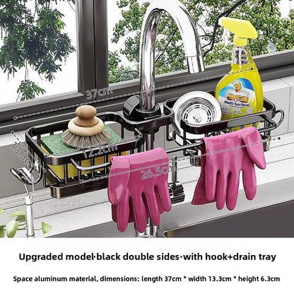 Multifunctional Wall Mount Kitchen Drain Rack