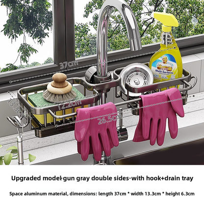 Multifunctional Wall Mount Kitchen Drain Rack