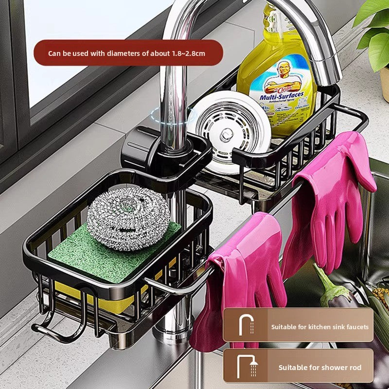 Multifunctional Wall Mount Kitchen Drain Rack