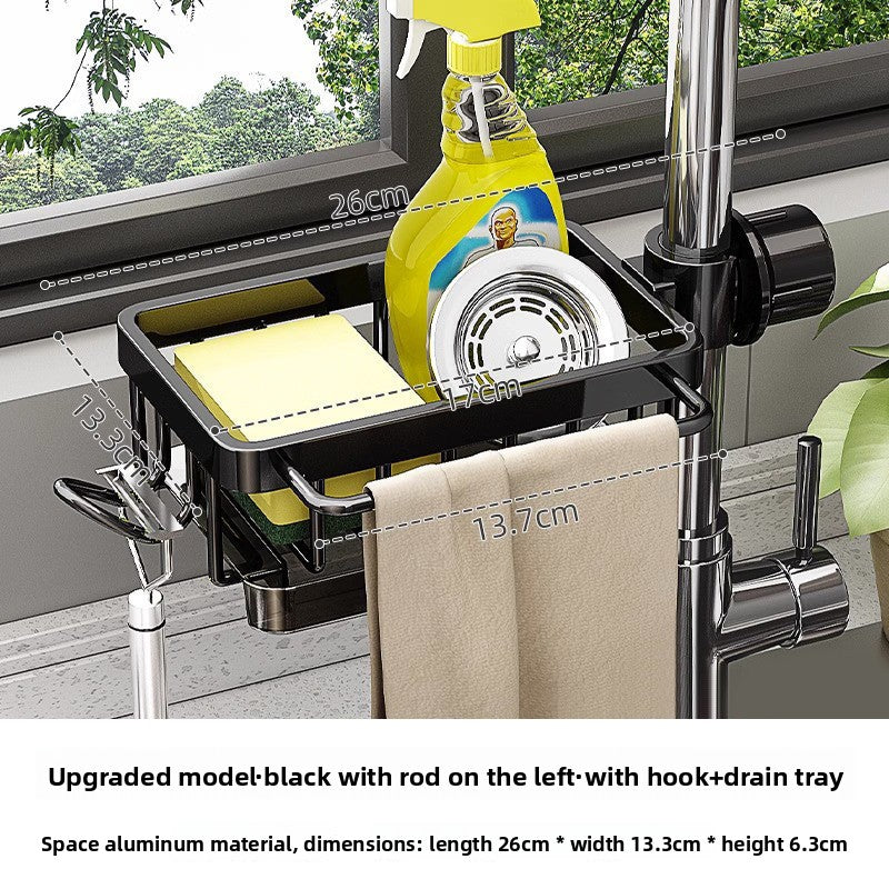 Multifunctional Wall Mount Kitchen Drain Rack