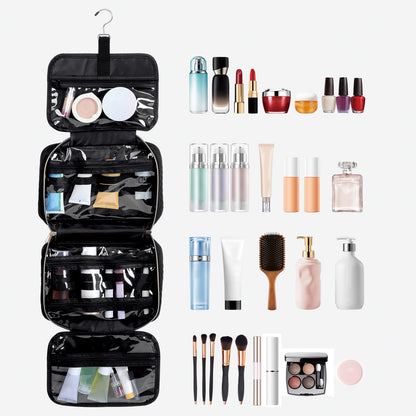 Multifunctional Waterproof Hanging Toiletry Bag with Large Capacity