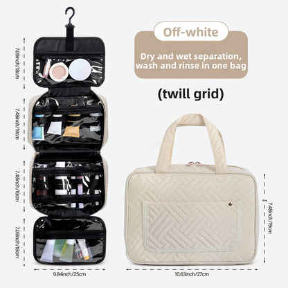 Multifunctional Waterproof Hanging Toiletry Bag with Large Capacity
