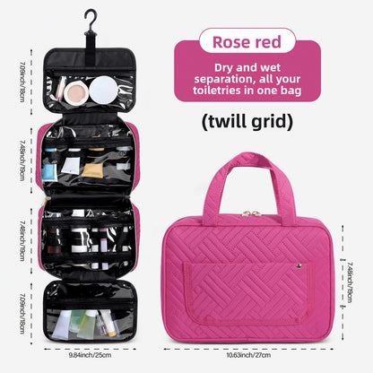 Multifunctional Waterproof Hanging Toiletry Bag with Large Capacity