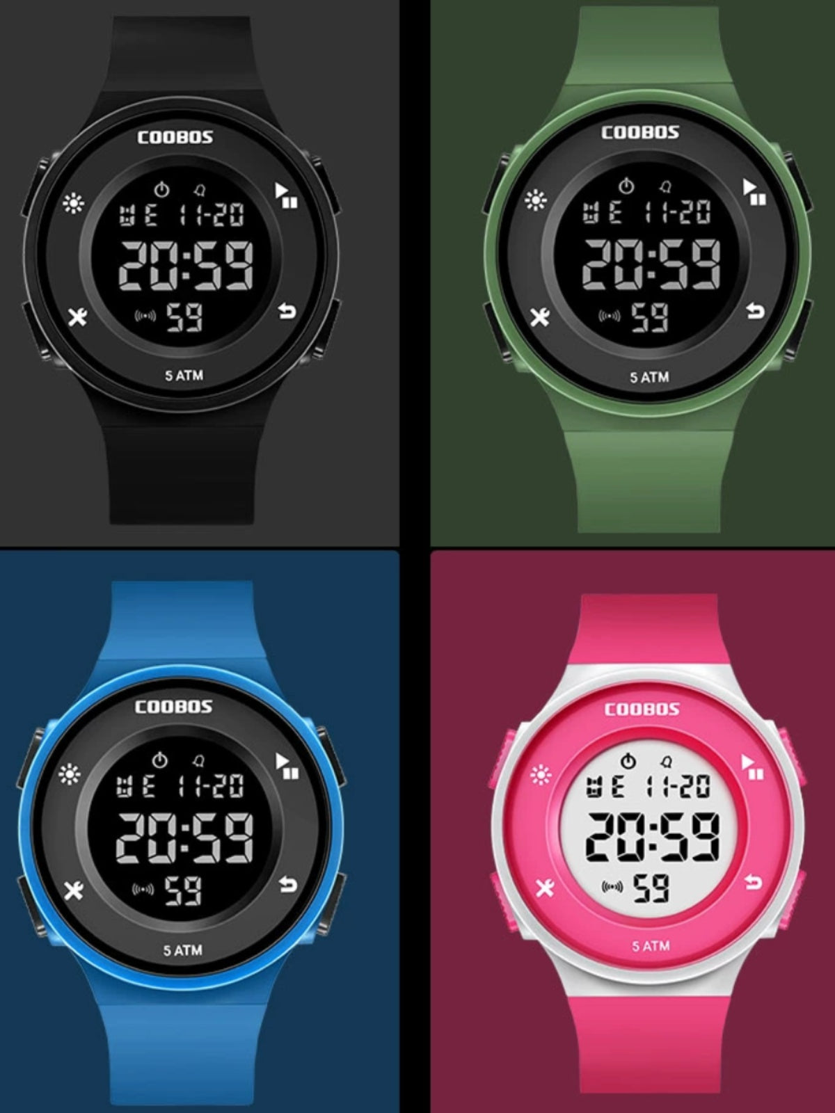 Multifunctional Waterproof Luminous Electronic Watch