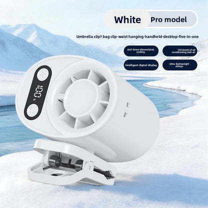 Multifunctional Wearable Fan with Ice Pack Compartment
