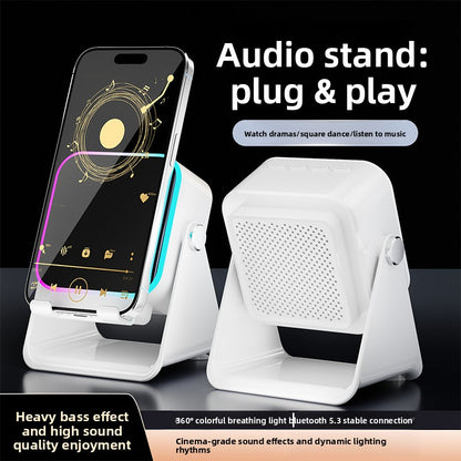 Multifunctional Wireless Bluetooth Speaker with Phone Holder